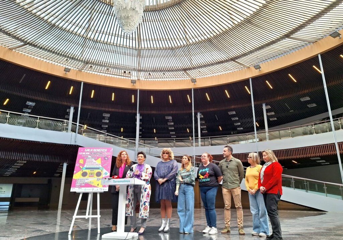 The presentation of the charity gala.